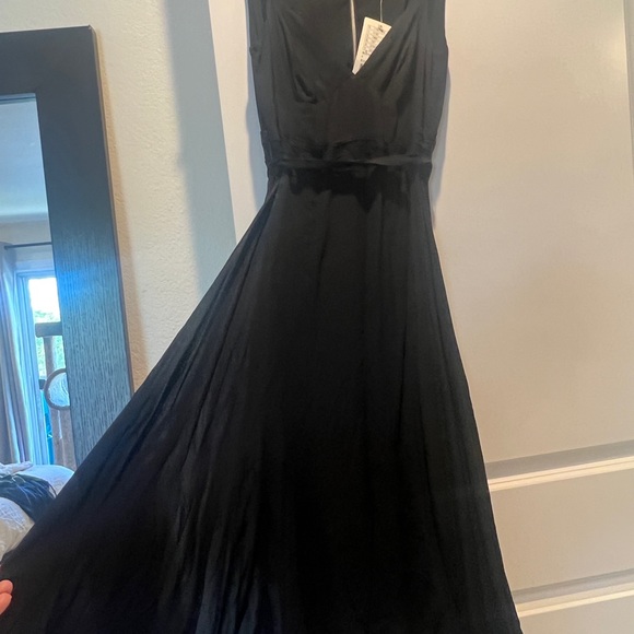 Anthropologie elevenses, black flowing dress - Picture 2 of 7